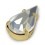 GOCCIA MM13x8 CRYSTAL-ORO-5PZ