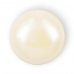 HALF ROUND BEADS MM6 IVORY HOT FIX-Pack of 144