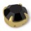 RHINESTONE ROUND SS40 black-gold-20pcs