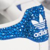 Scarpe Adidas Super Star 3 Stripes Ray Blue con Strass