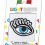 Licht Patch Open Eye Aufkleber Jet Kristalle