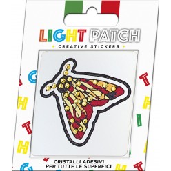 Light Patch Falena Sticker Cristalli Light Topaz