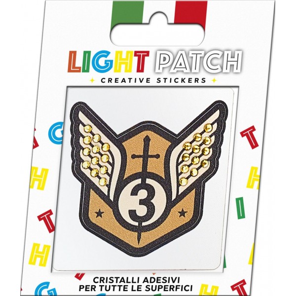 Light Patch Stemma Militare 1 Sticker Cristalli Sun