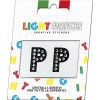 Light Patch Lettere PP Sticker Cristalli Nero Cry