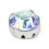 RHINESTONE MAXIMA SS30 CRYSTAL AB silver-20pcs