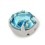 RHINESTONE MAXIMA SS30 AQUAMARINE-silver-20pcs