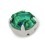 STRASS MAXIMA SS30 SMARAGD-SILBER-20PZ