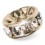 RUNDE STRASS-WASCHMASCHINE PRECIOSA MM10 KRISTALL-GOLD-PACK 20 STÜCK