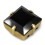 SQUARE MM10x10 SCHWARZ-GOLD-3PZ