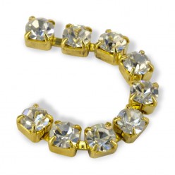 METAL CHAIN SS18 (4, 5 mm) CRYSTAL-gold-1MT