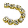 METALL CHAIN SS18 (4,5 mm) CRYSTAL-ORO-1MT